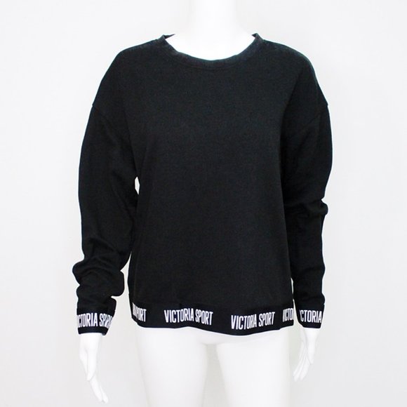 Victoria Sport Sweatshirt Logo Border Cuffs Small - Picture 1 of 6